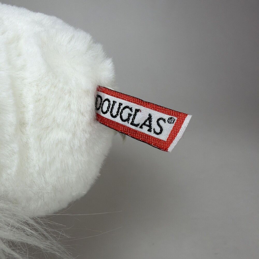 Douglas Cuddle Toy Winter Friends White Owl #9760O Scarf Stuffed Plush Toy - Picture 6 of 6